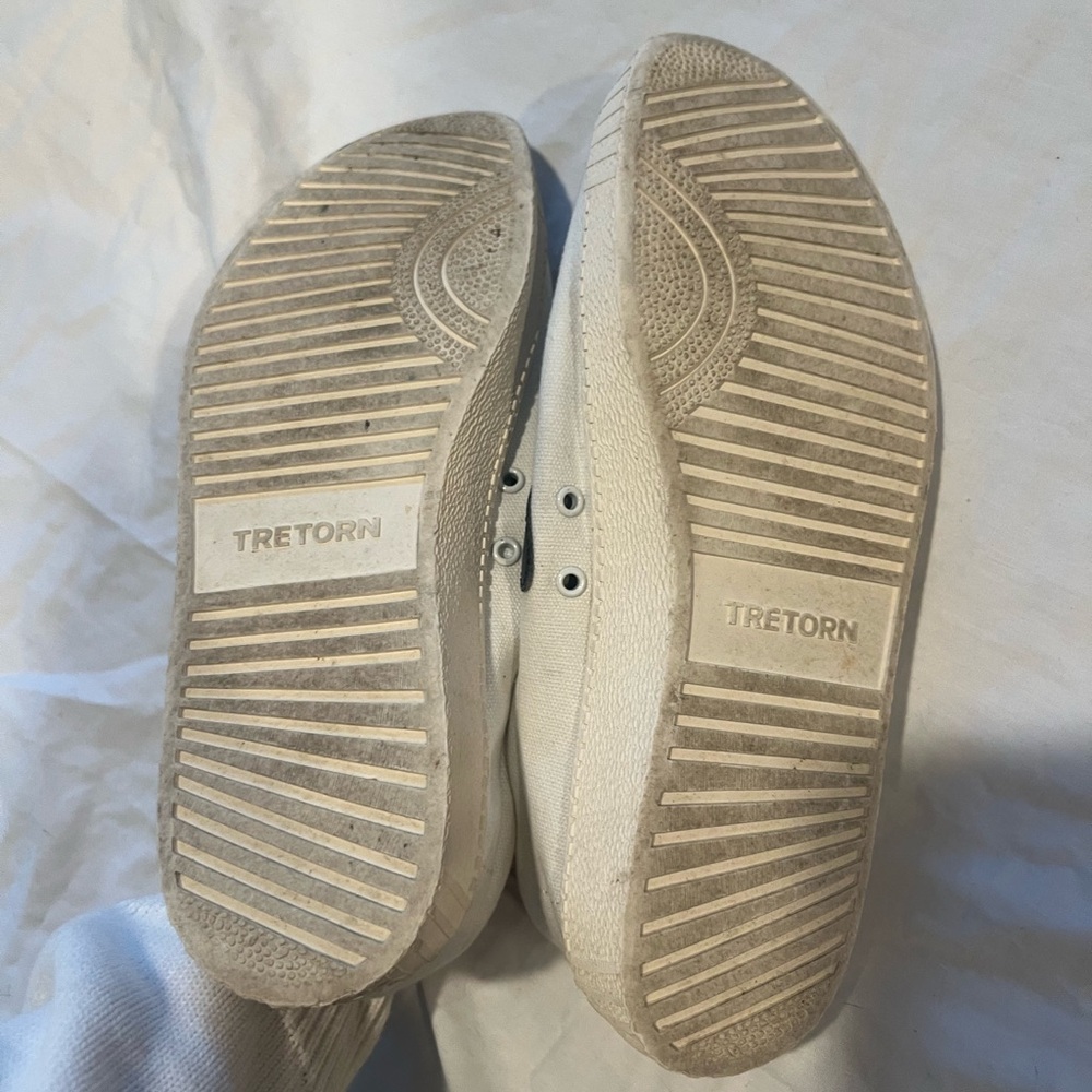 Tretorn Men's Sneakers in White and Navy - Picture 4 of 5